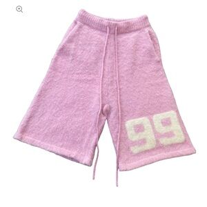 NWT Brainwashed pink mohair shorts size XS